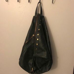 ITALIAN LEATHER backpack purse